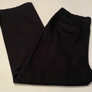 Studio Works Black Flat Front Straight leg Slacks